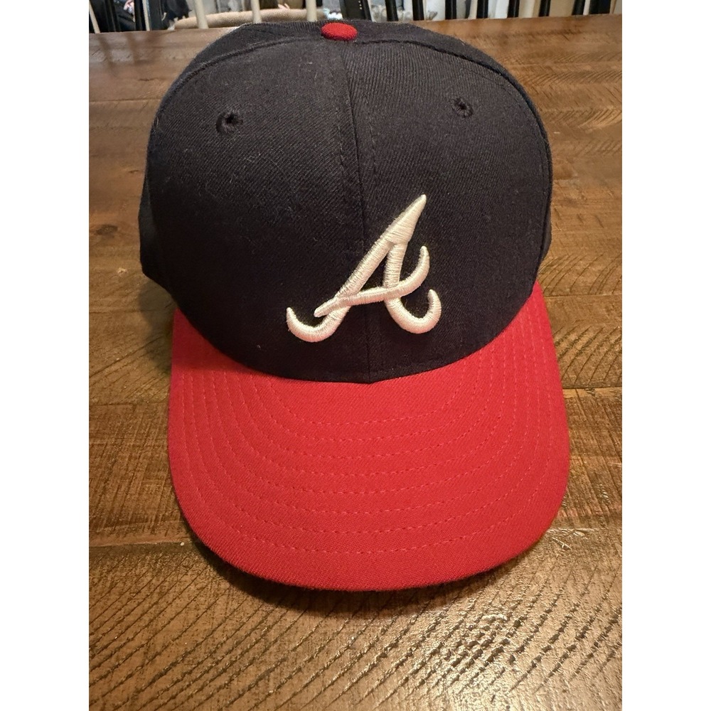 Atlanta Braves Hat Cap New Era 7 1/2 Fitted Blue On Field 59Fifty Street Wear